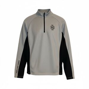 Harley-Davidson Men’s Quarter Zip Pullover Gray Black Size Large